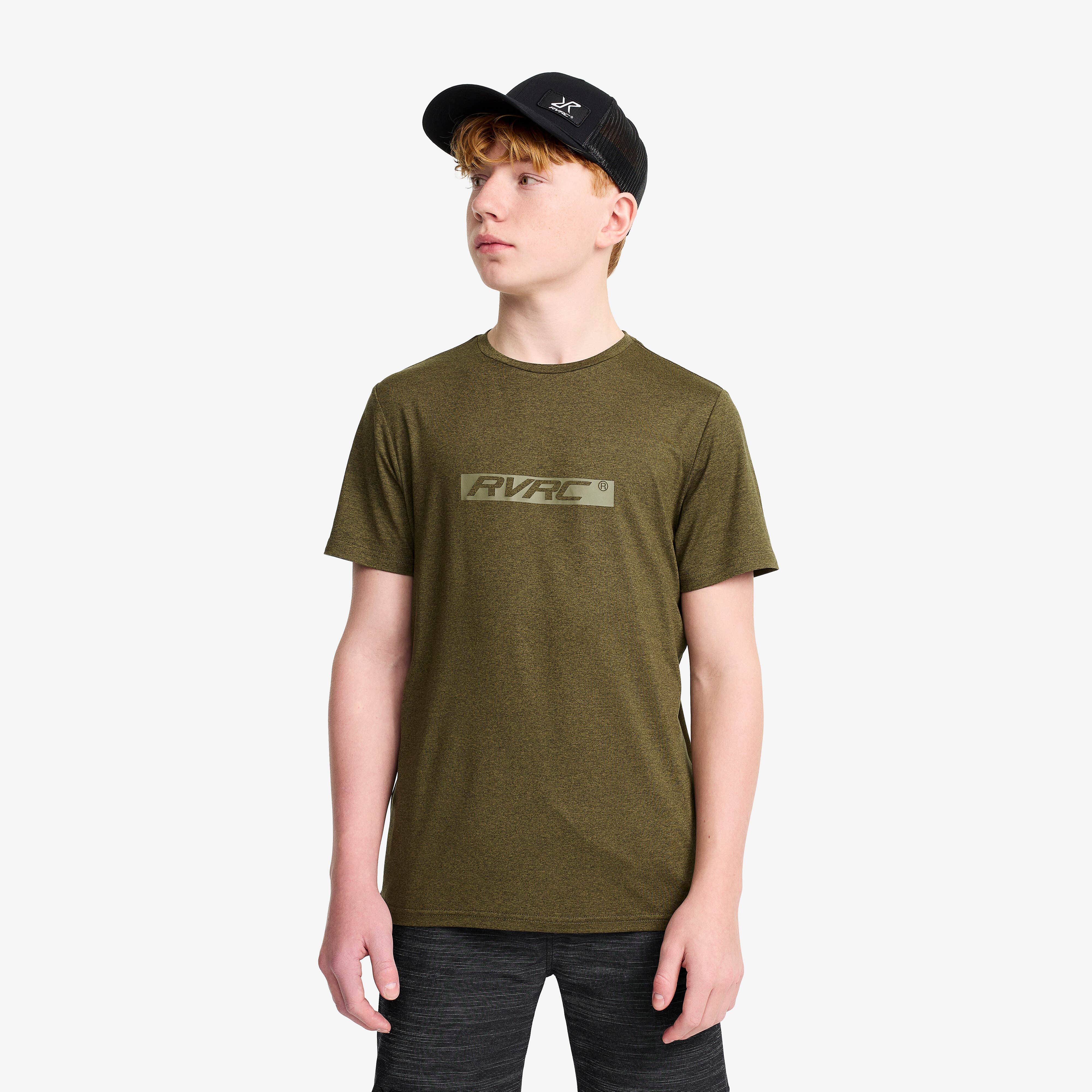 Backpacker Tee Teens Dark Olive