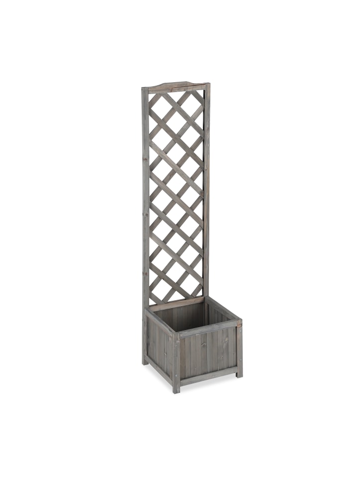 relaxdays Rankkasten in Grau -  (H)147 cm günstig kaufen onesize