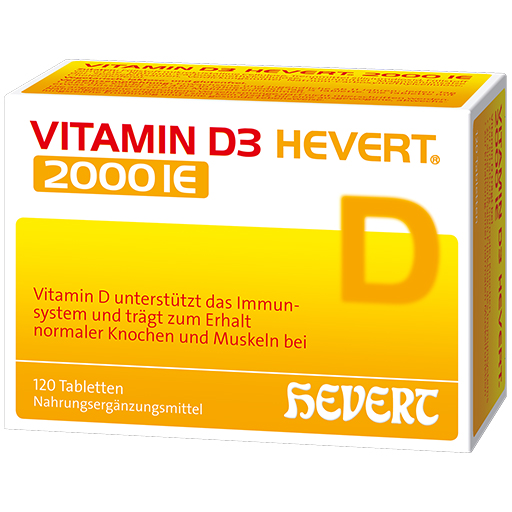 VITAMIN D3 HEVERT 2000 I.E. Tabletten  120 St  Tabletten