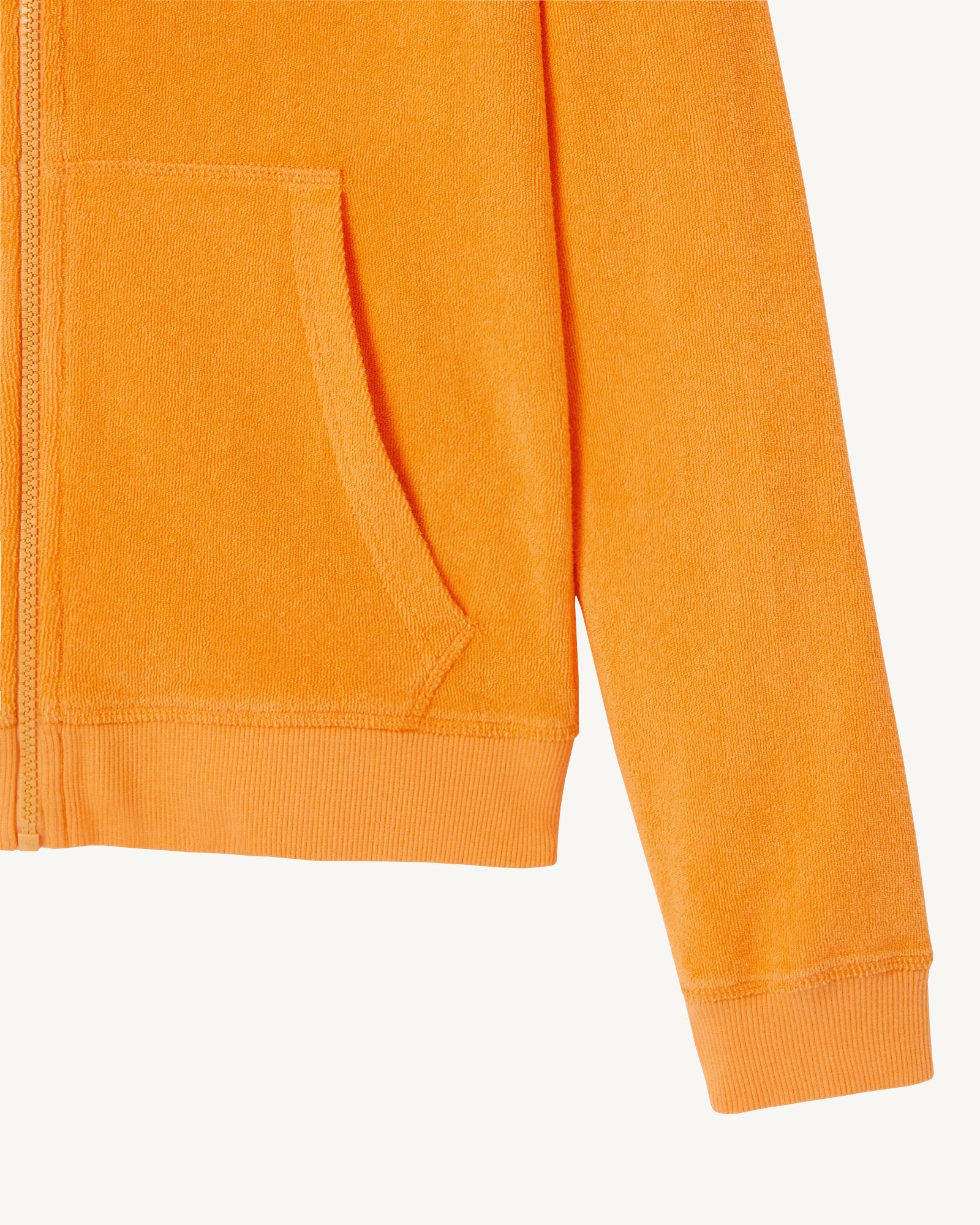 Veste zipée éponge Abricot Corail