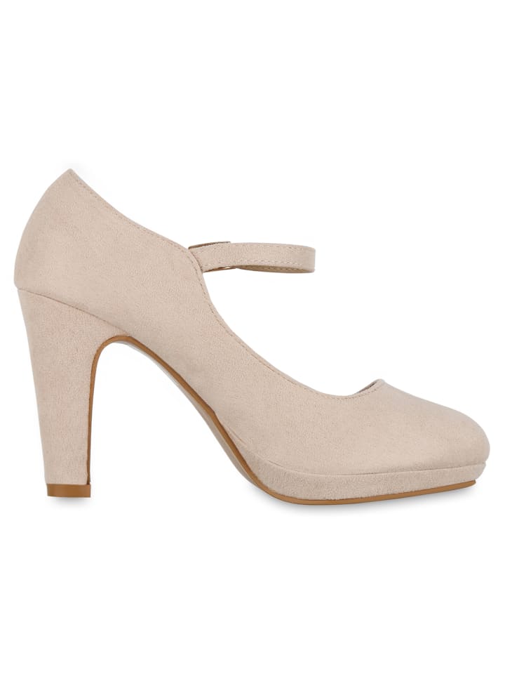 VAN HILL Mary Janes Chloe in Beige günstig kaufen