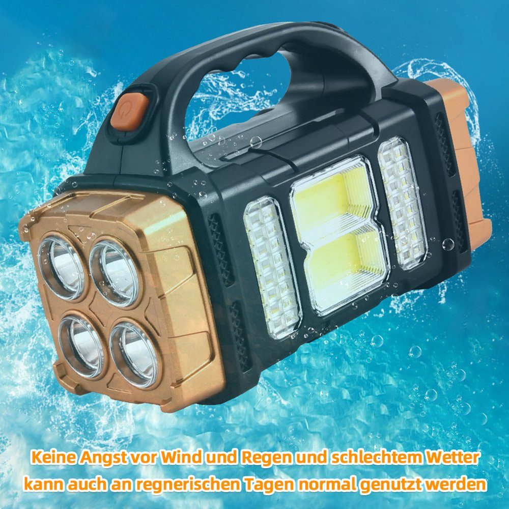 MDHAND Taschenlampe LED Solarleuchte Outdoor Camping Lampe (1-St), 40LED+COB