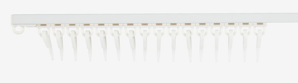 Tringle à rideaux FIXI 250 cm (2 x 125) blanche