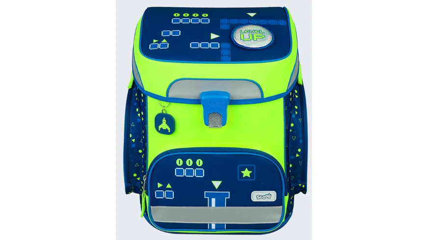 Scooli Schulranzen-Set EasyFit 5teilig Glow-Edition  Level Up