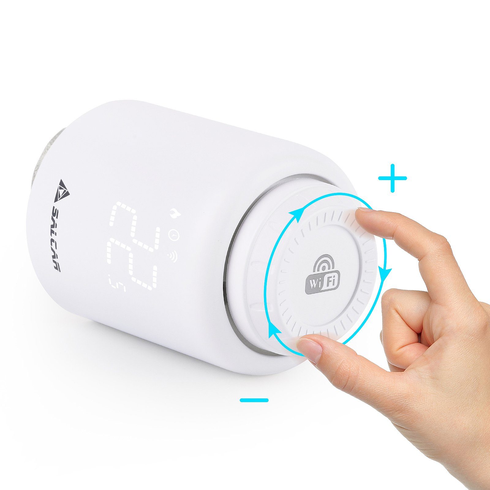 Salcar Heizkörperthermostat Smartes WiFi Heizungsthermostat, (1 St)