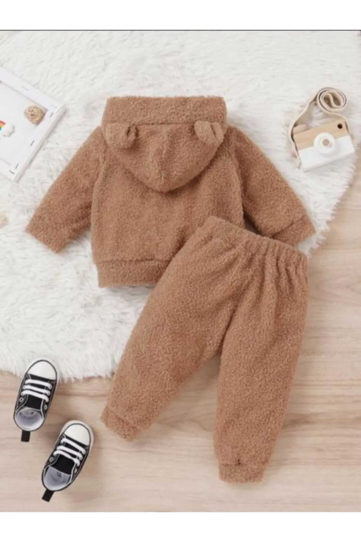 Bubito  Unisex-Plüsch-Unterteil für Kinder, Welsoft-Set, Braun