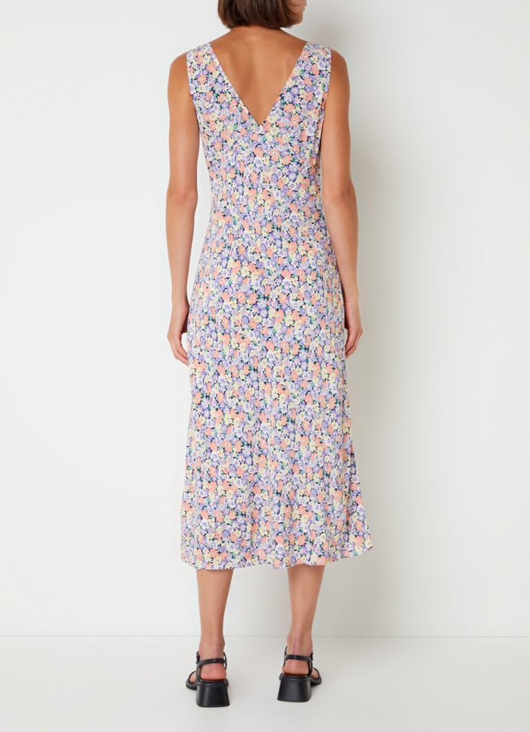 Abito midi Audrina di Rails, con stampa floreale e scollo a V.