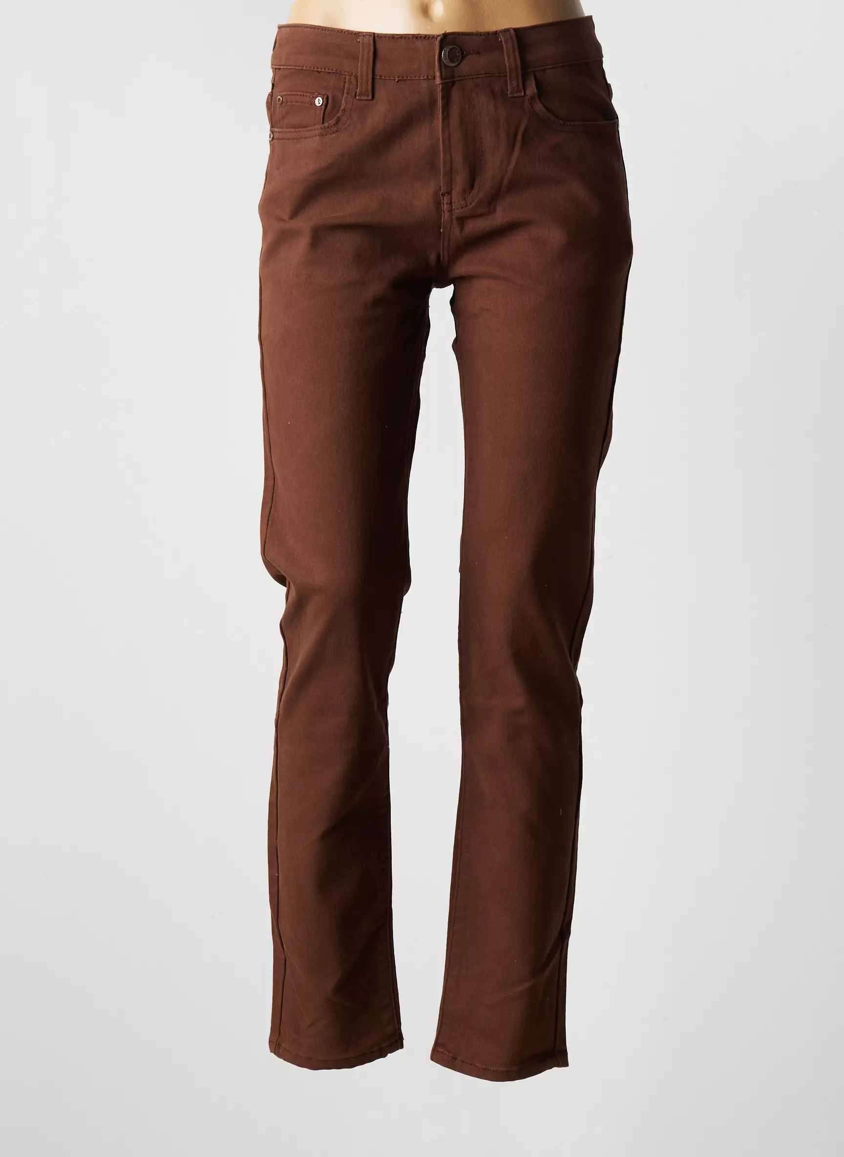 X Max Pantalons Slim Femme couleur marron