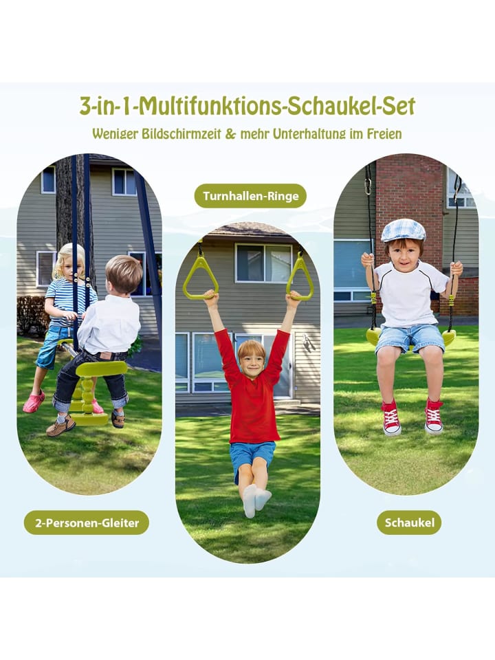 COSTWAY 3-in-1- Schaukel in Blau günstig kaufen onesize