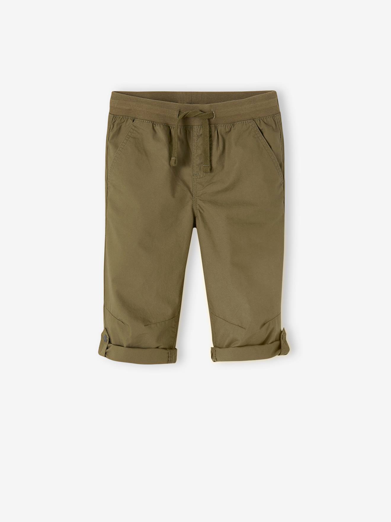 Vertbaudet Jungen 3/4-Shorts mit verstellbarer Länge - olivgrün