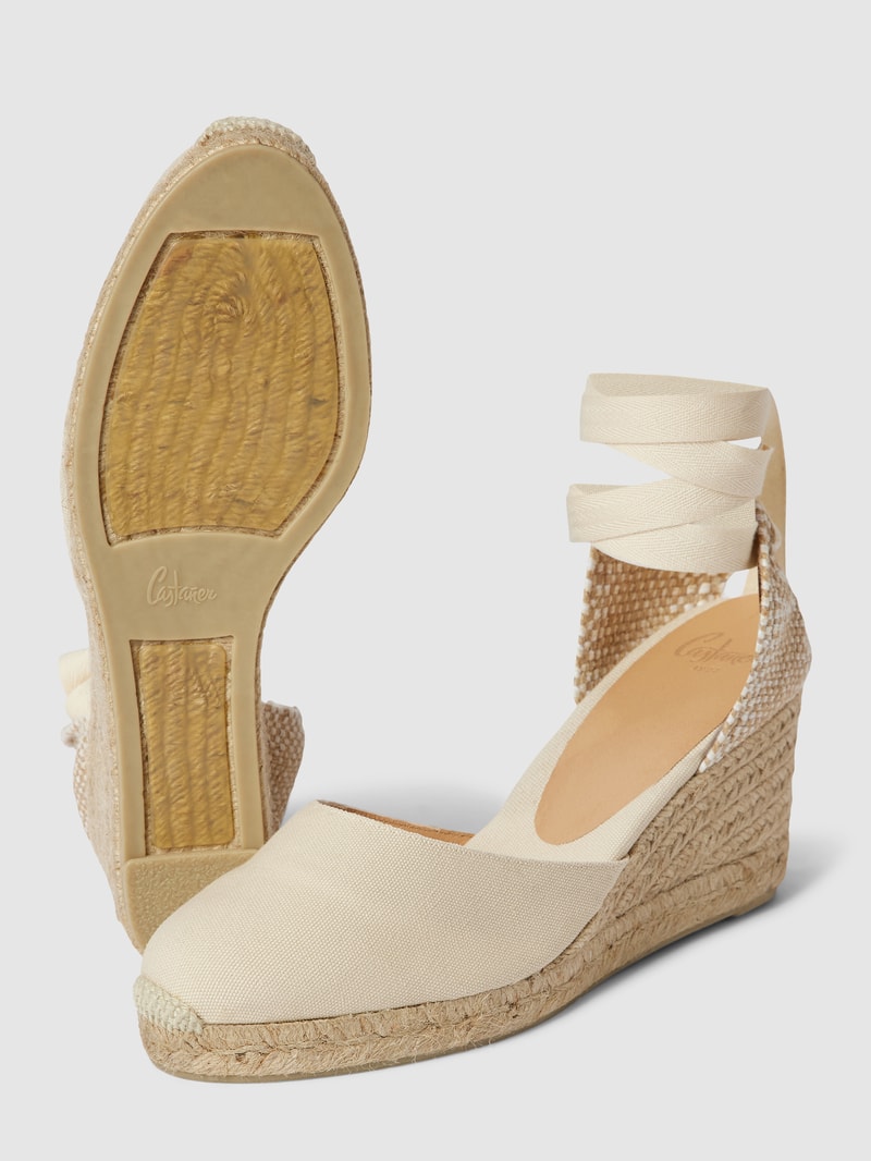 Wedges mit Schnürverschluss Modell 'CARINA' in offwhite