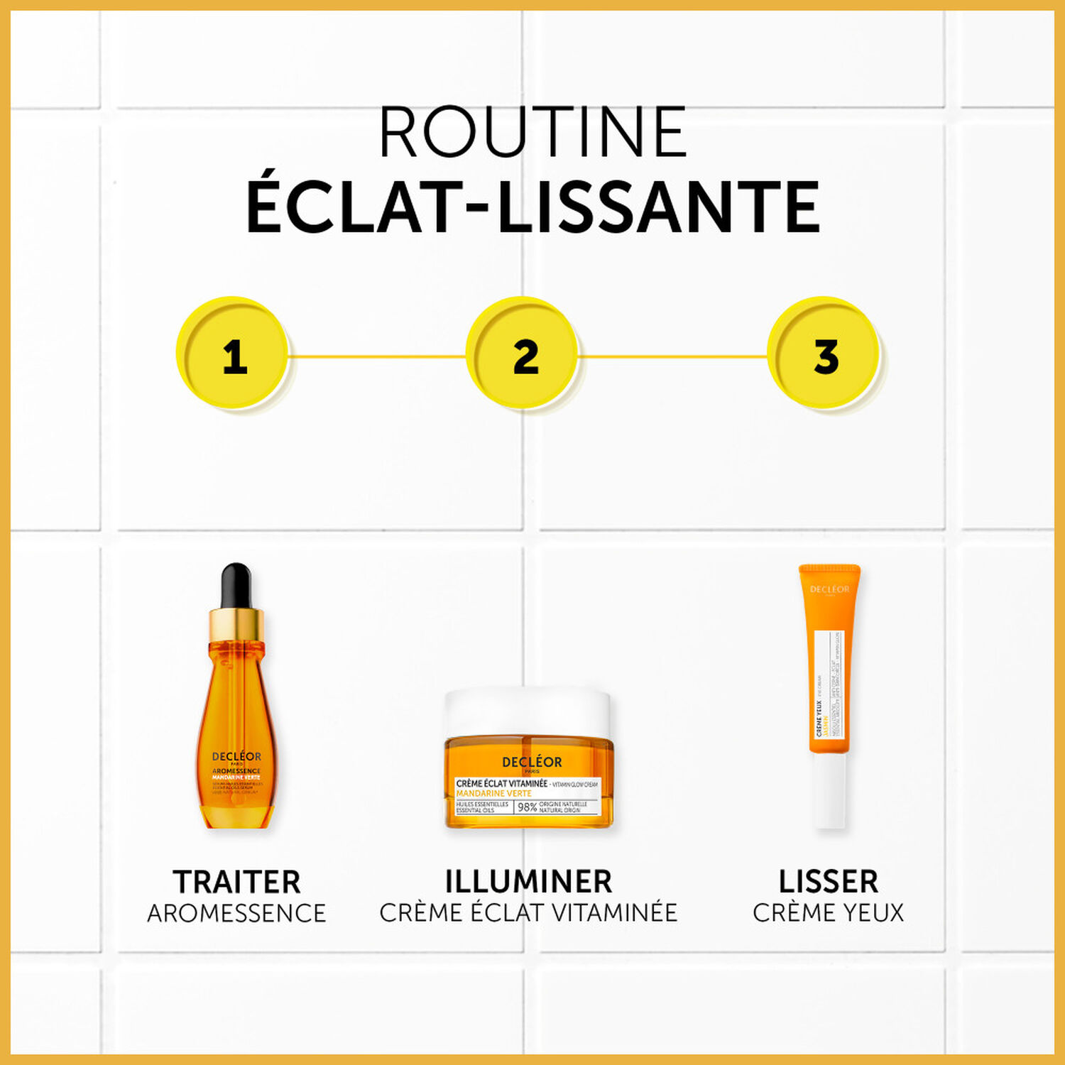 Decléor Aromessence Sérum Huiles Essentielles Mandarine Verte Sérum Visage Eclat Lissant 15 ml