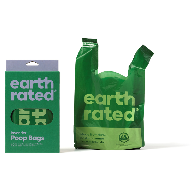 Earth Rated Hundekotbeutel Earth Rated Kotbeutel mit Henkel ohne Duft 120 Stk.