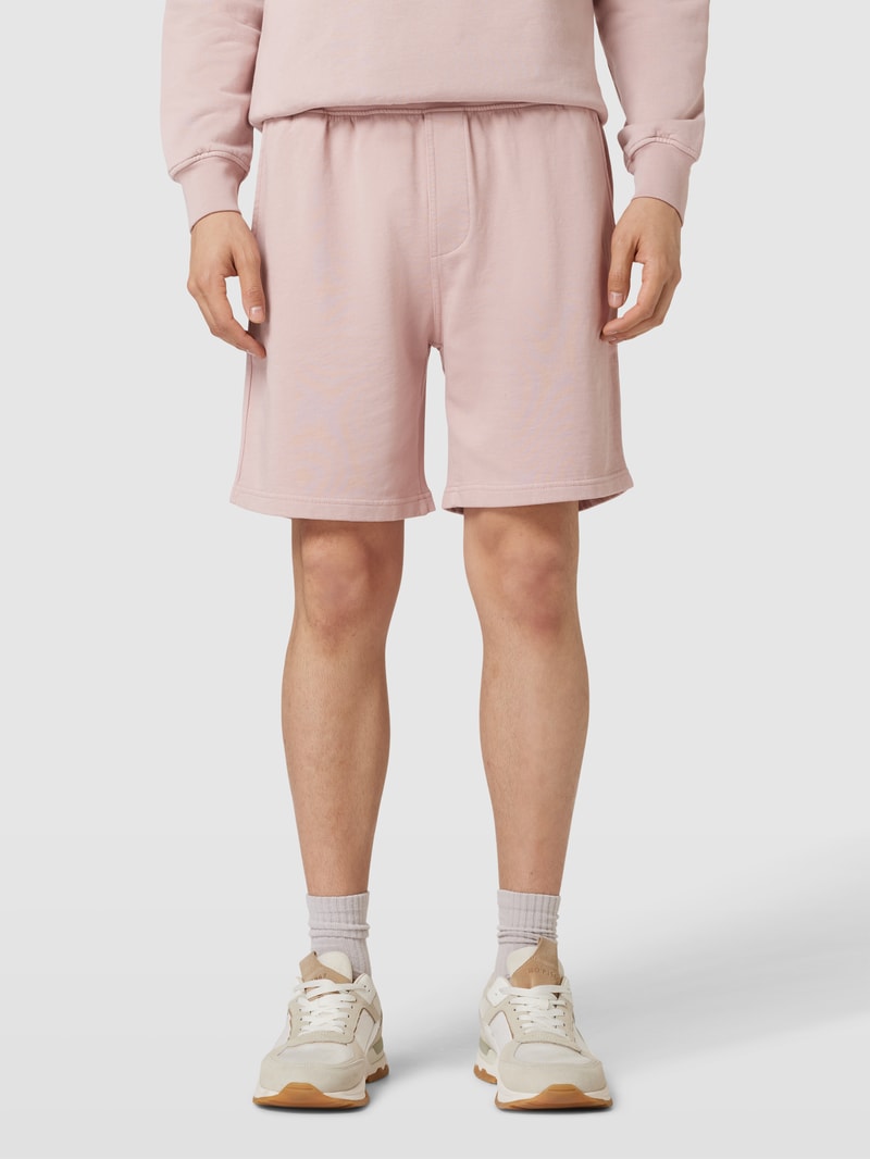 Herren Sweatshorts mit elastischem Bund in hellrosa