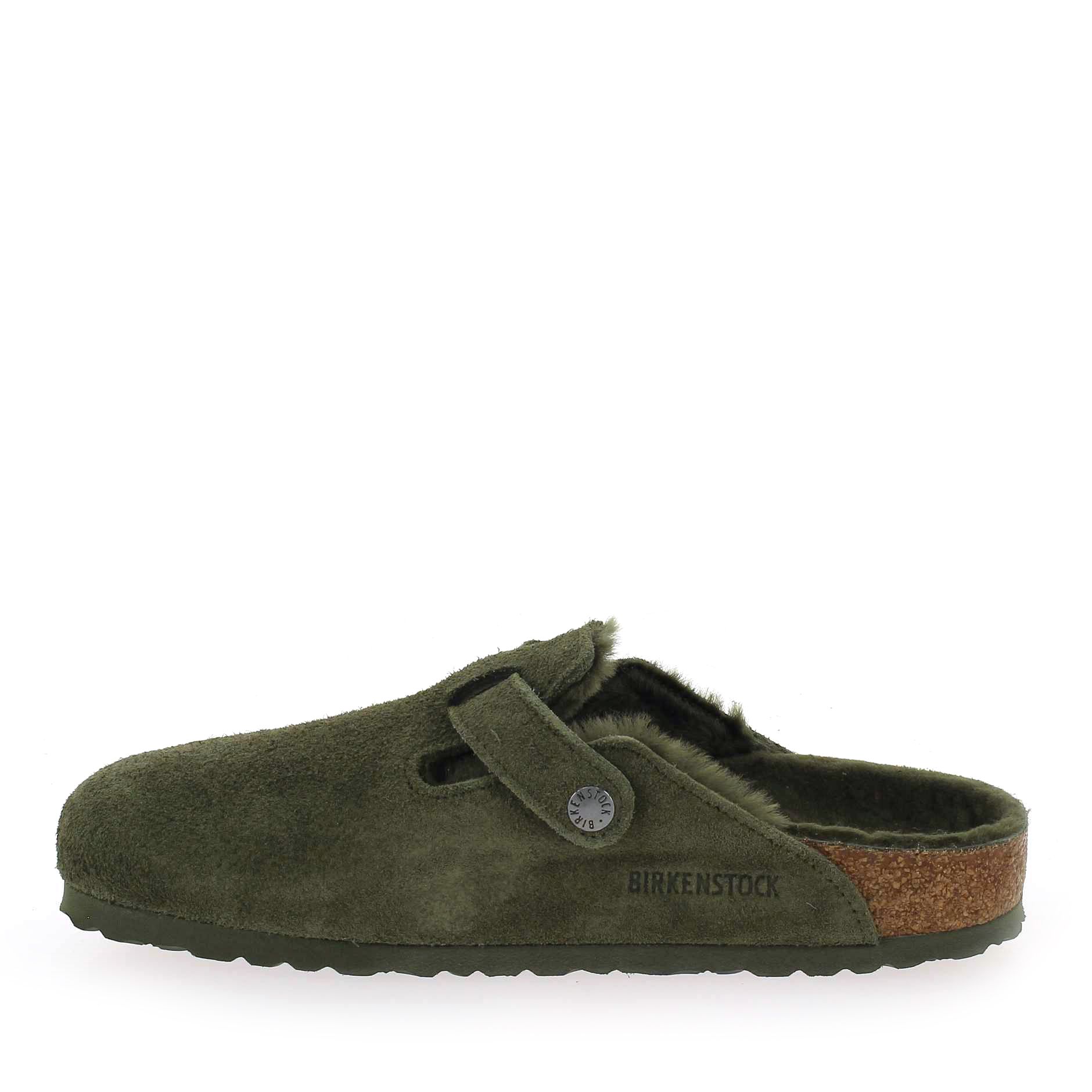 Birkenstock  BOSTON SHERLING - Kaki