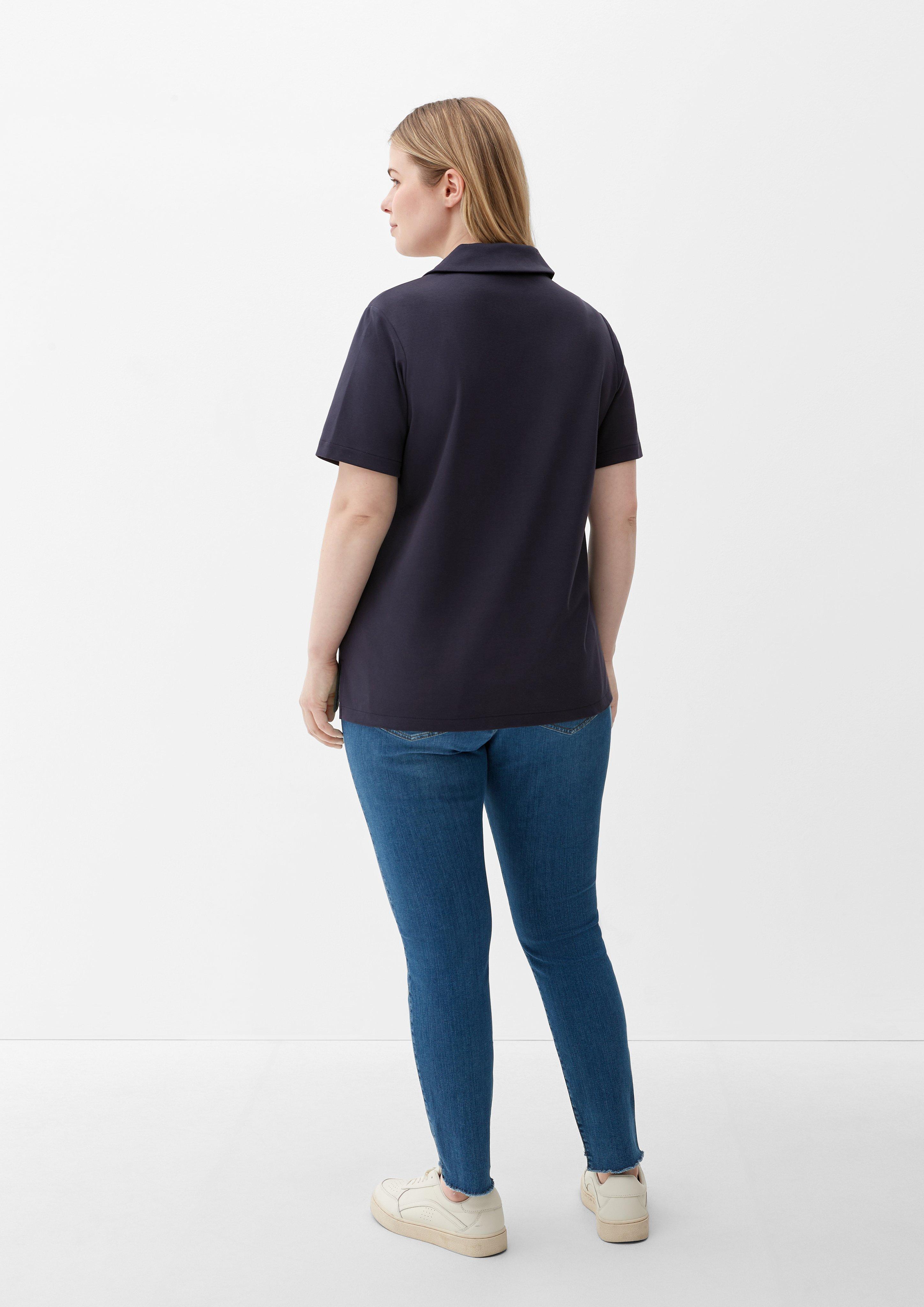 T-Shirt mit Klappkragen  2129393-5976