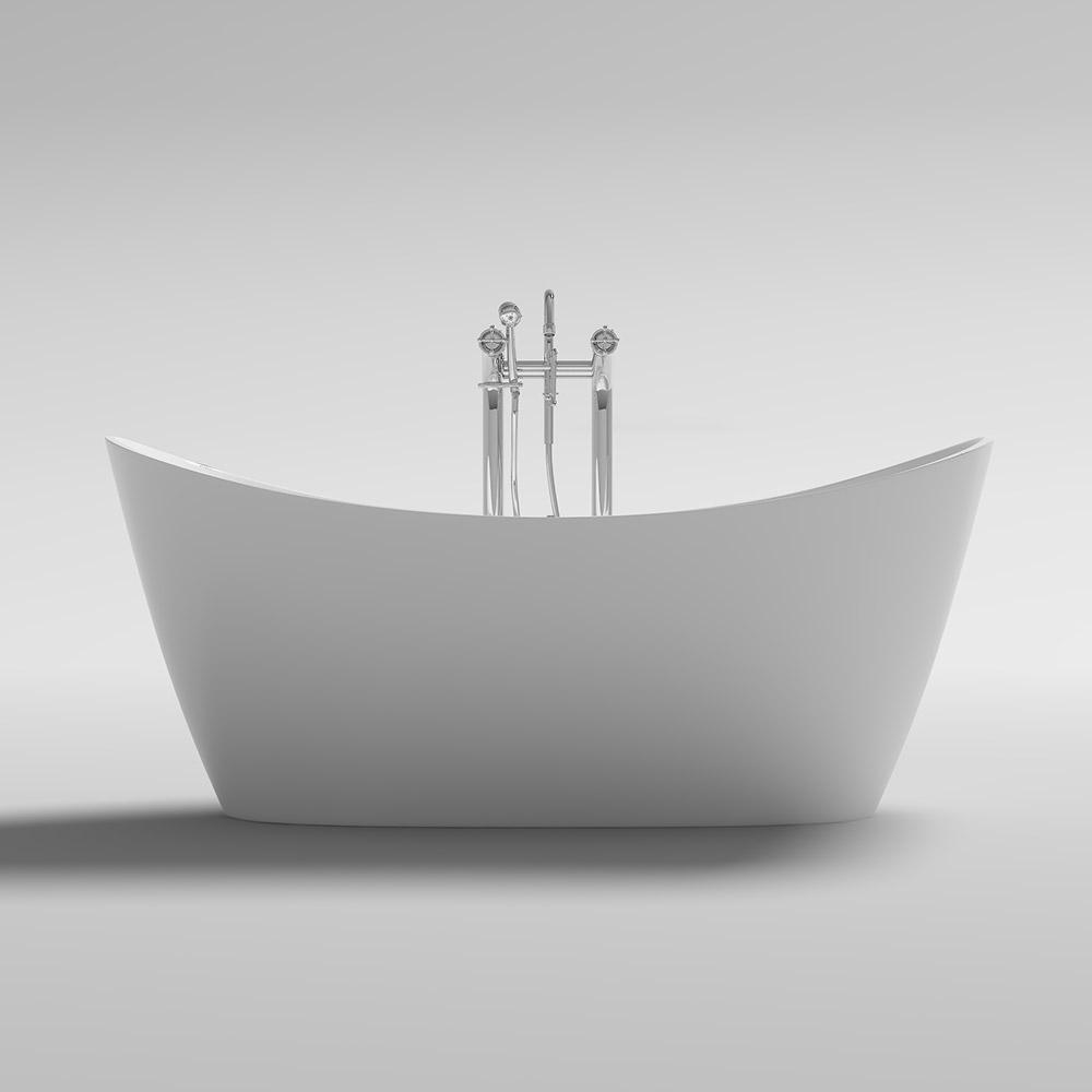 Home Deluxe Freistehende Whirlpool Badewanne OVALO PLUS