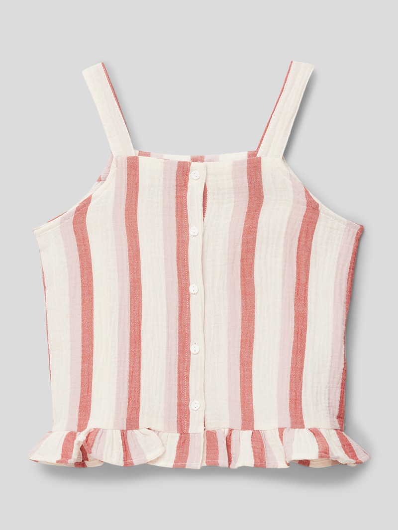 Top mit Muschelsaum Modell 'KOGTHYRA' in offwhite