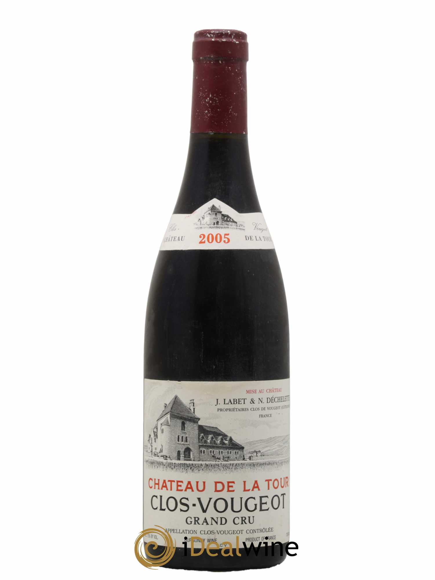 Clos de Vougeot Grand Cru Château de La Tour  2005 - Lot de 1 Bouteille