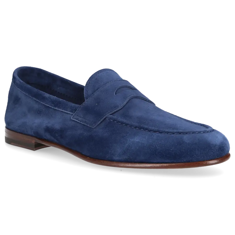 Henderson - Loafer 74400 Veloursleder - blau