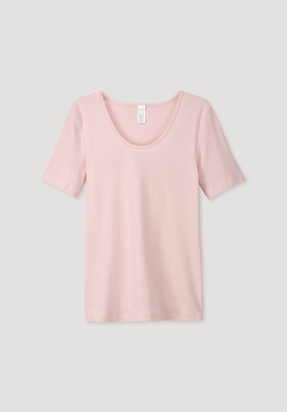 Halbarm Ripp-Schlafshirt aus Bio-Baumwolle