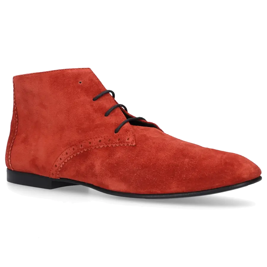 Balenciaga - Stiefeletten Veloursleder - rot