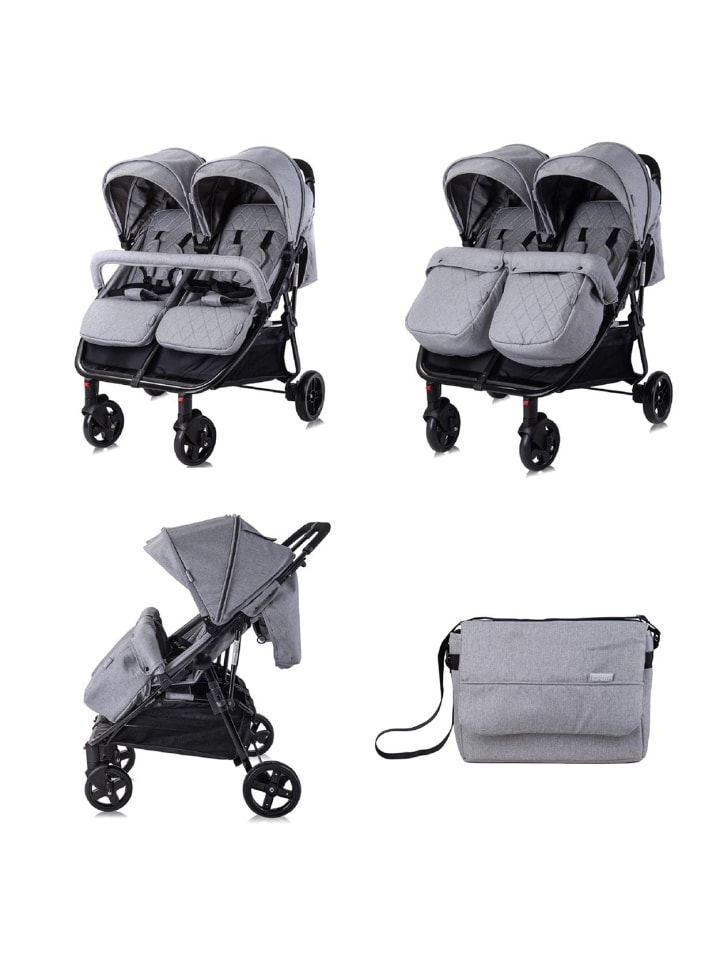 Lorelli Geschwisterkinderwagen Duo in grau günstig kaufen onesize