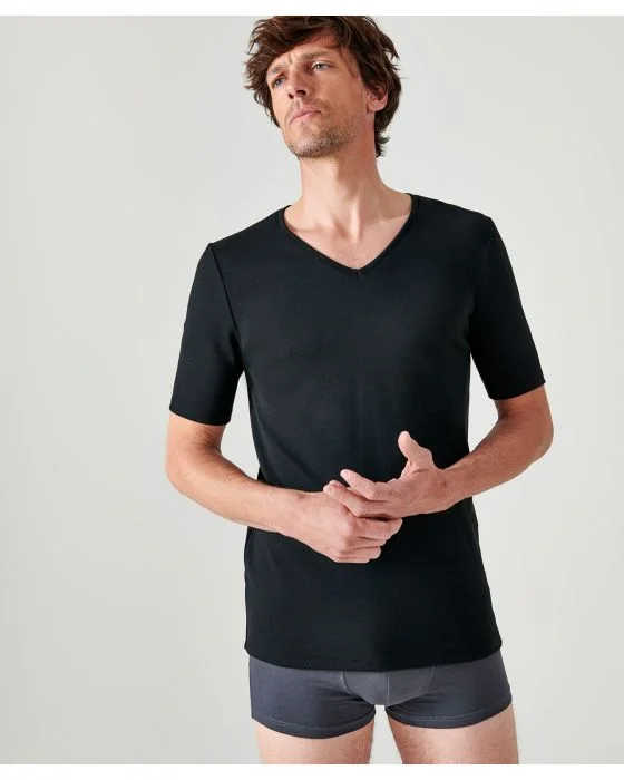 Tee-shirt col V manches courtes Thermolactyl