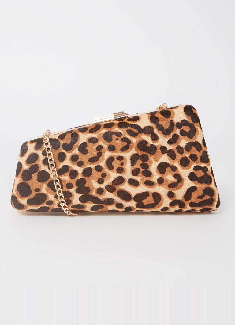 Dune London Balancing leather clutch