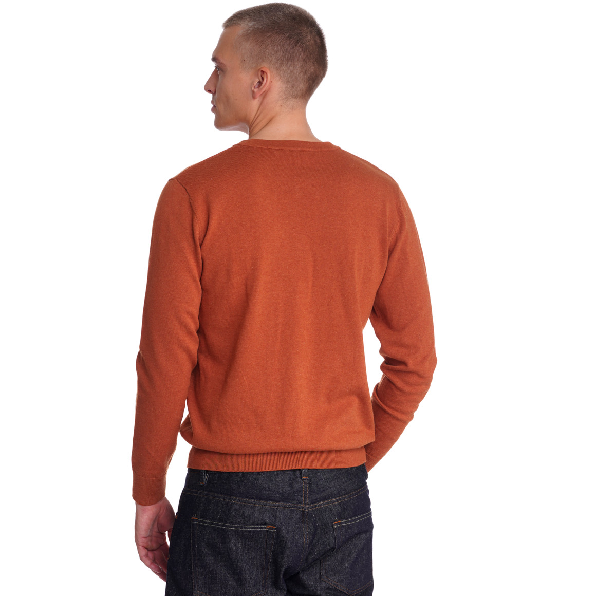 Herren Feinstrickpullover mit V-Ausschnitt