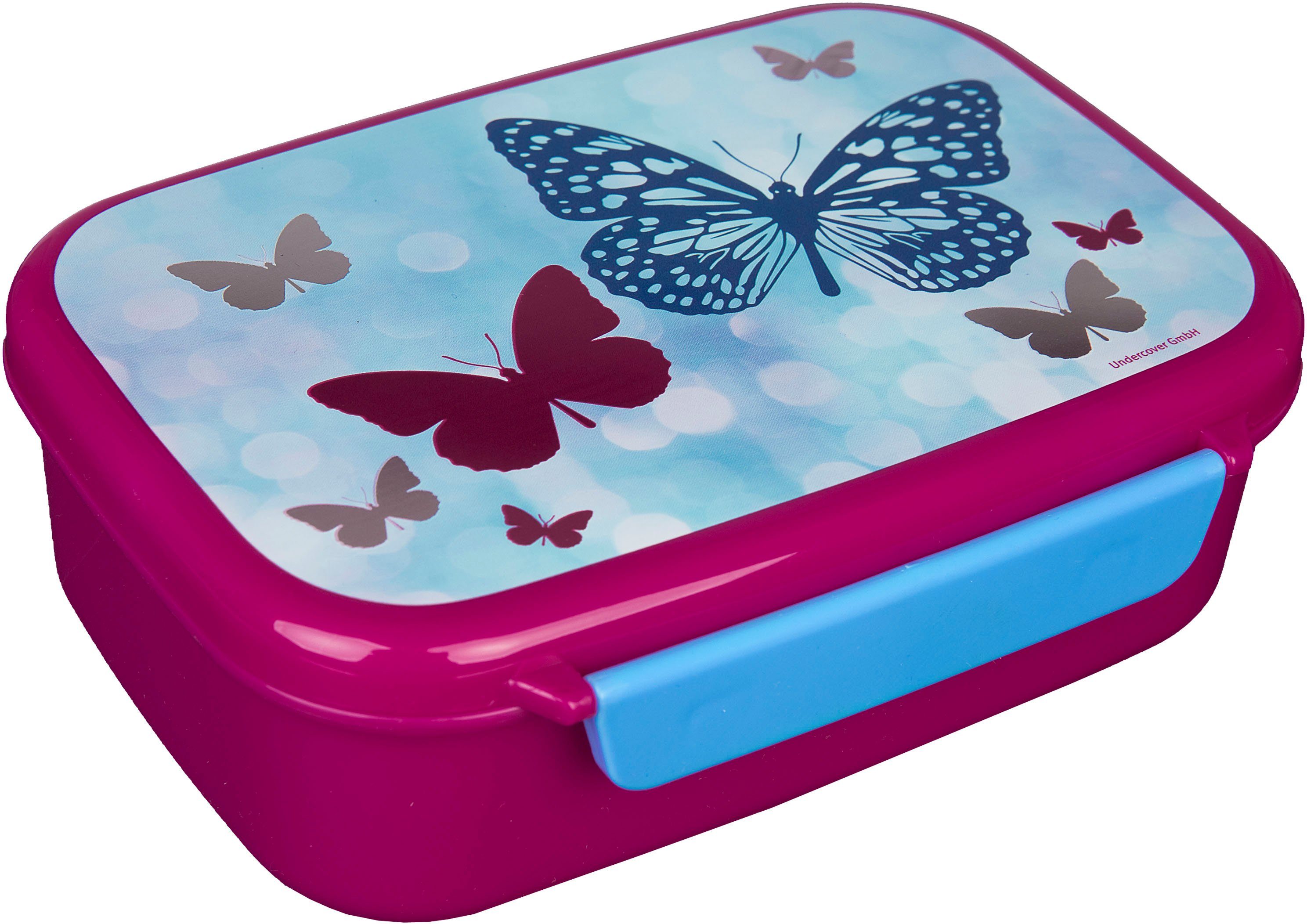 Scooli Lunchbox Fly & Sparkle, Kunststoff, (Set, 2-tlg), Brotzeitdose & Trinkflasche