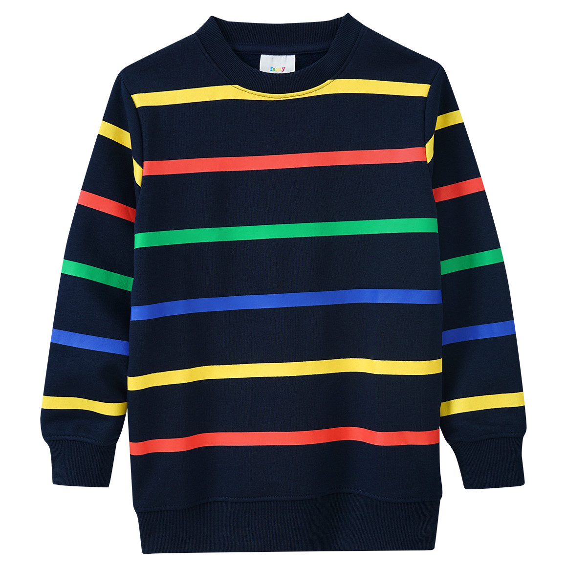 Jungen Sweatshirt mit bunten Ringeln