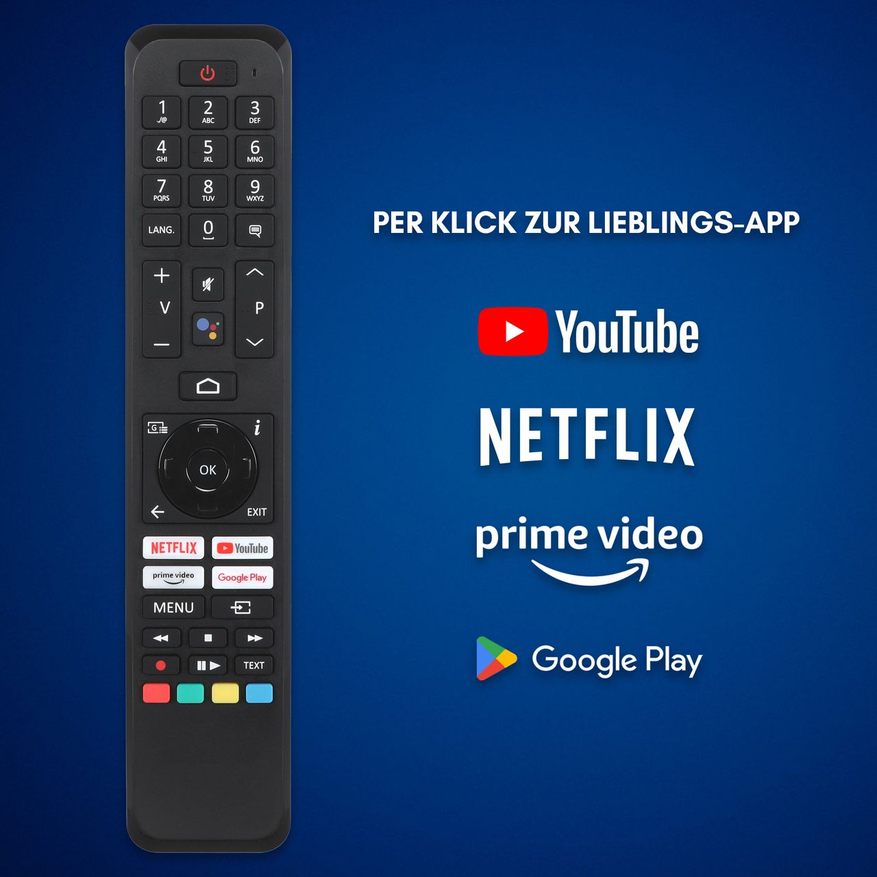 Daewoo Daewoo D43DM54UANSX Android TV 43 Zoll Fernseher (4K UHD Smart TV, HDR Dolby Vision)