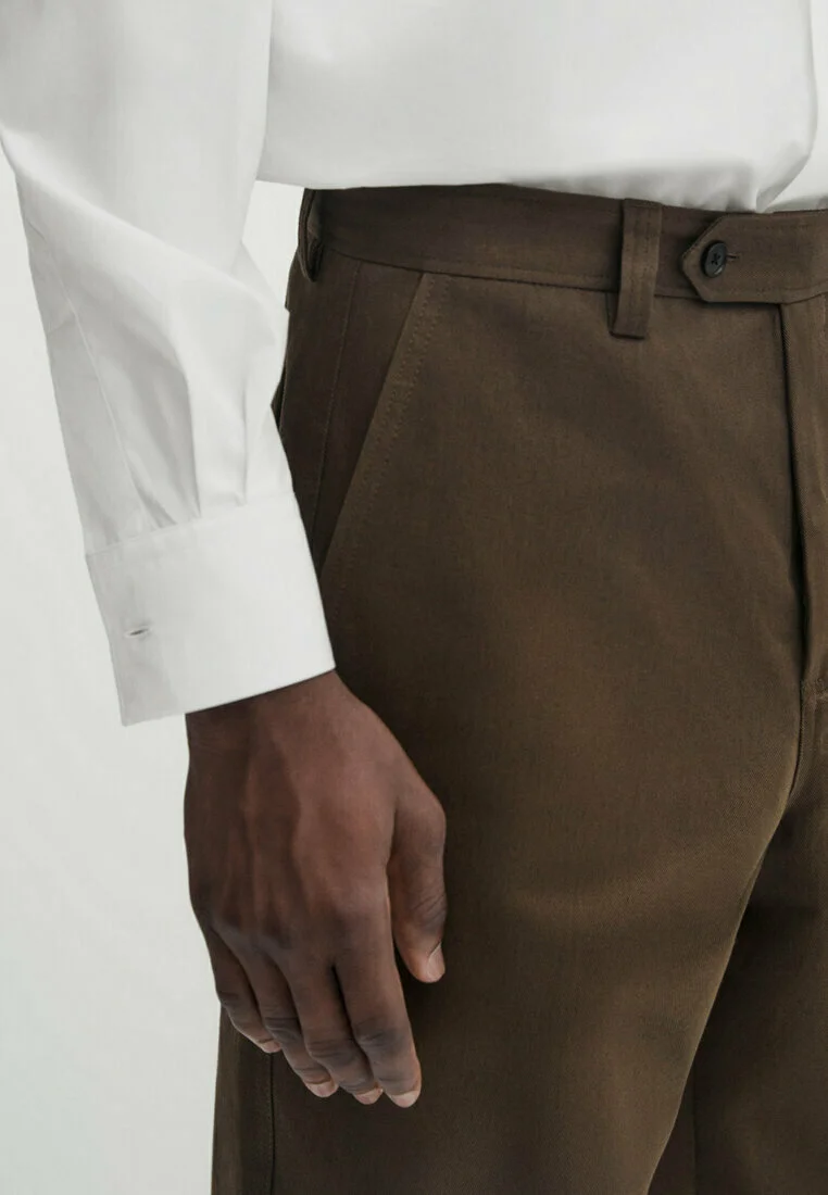 Massimo Dutti STUDIO WIDE FIT - Pantalones