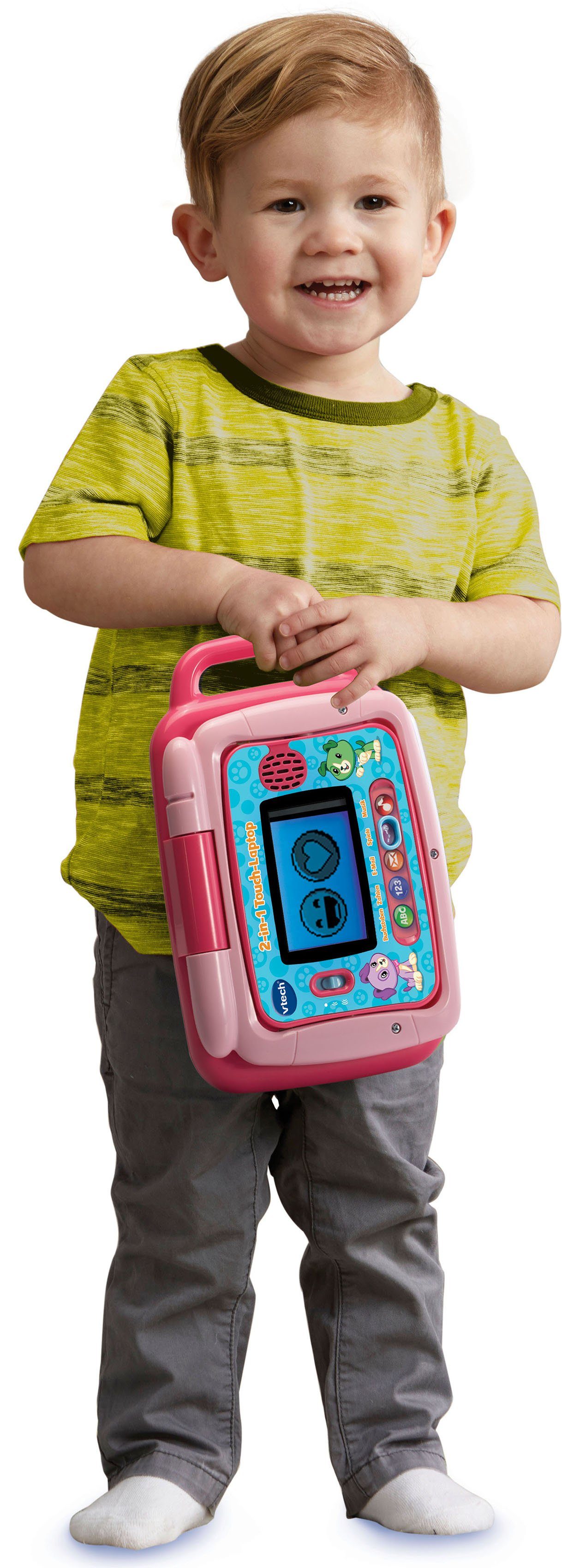 Vtech® Kindercomputer Ready Set School, 2in1 Touch-Laptop, pink