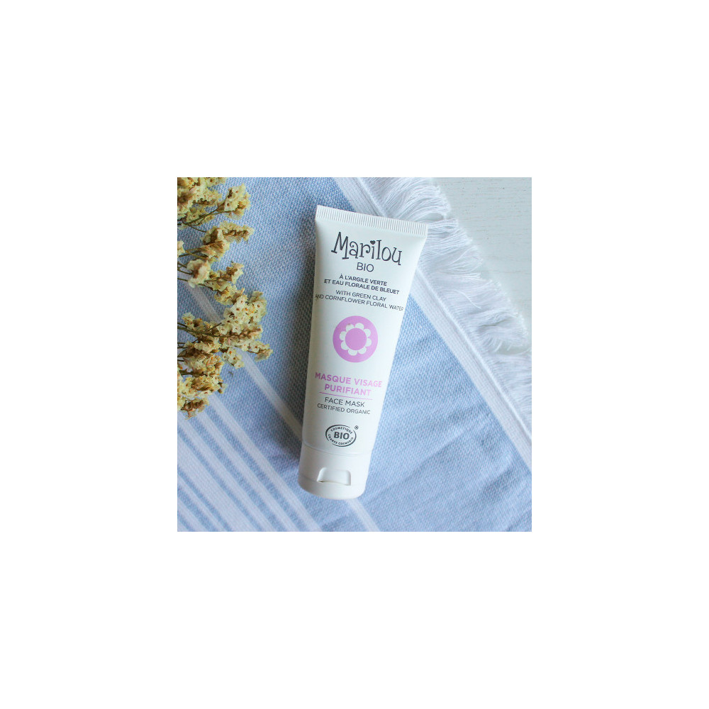 Marilou Bio Masque Visage Purifiant Bio à l'Argile Verte