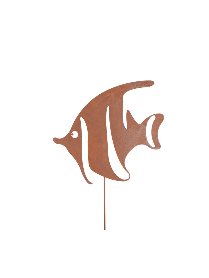 UNUS 3er Set Gartenstecker Rost Fische in Braun günstig kaufen onesize