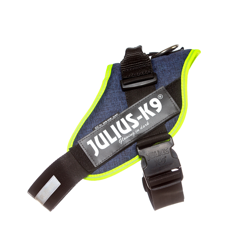 JULIUS-K9 Hundegeschirre JULIUS-K9 IDC Powergeschirr neon mix blau XL