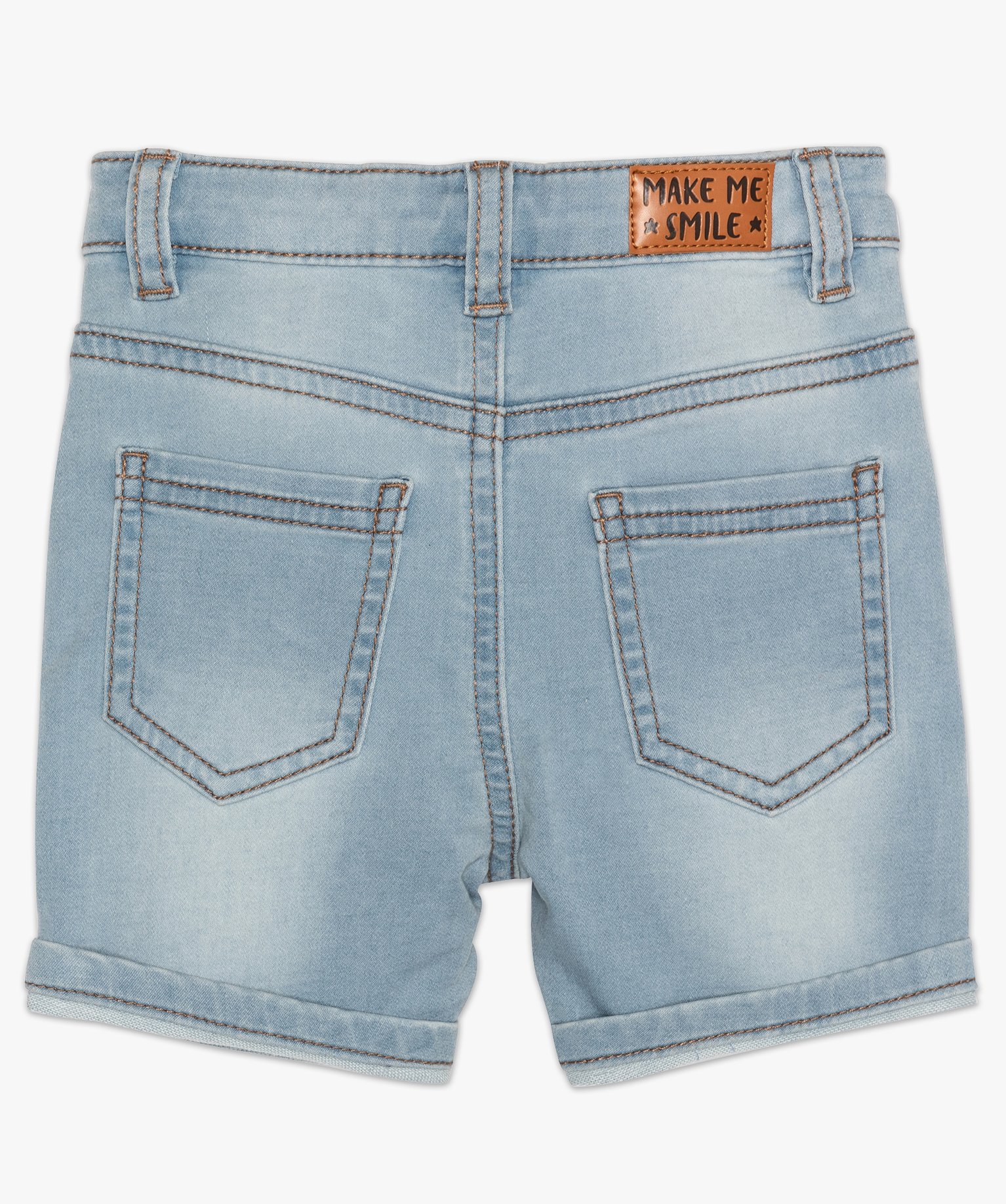Short bébé Garçon en jean extensible denim | GEMO