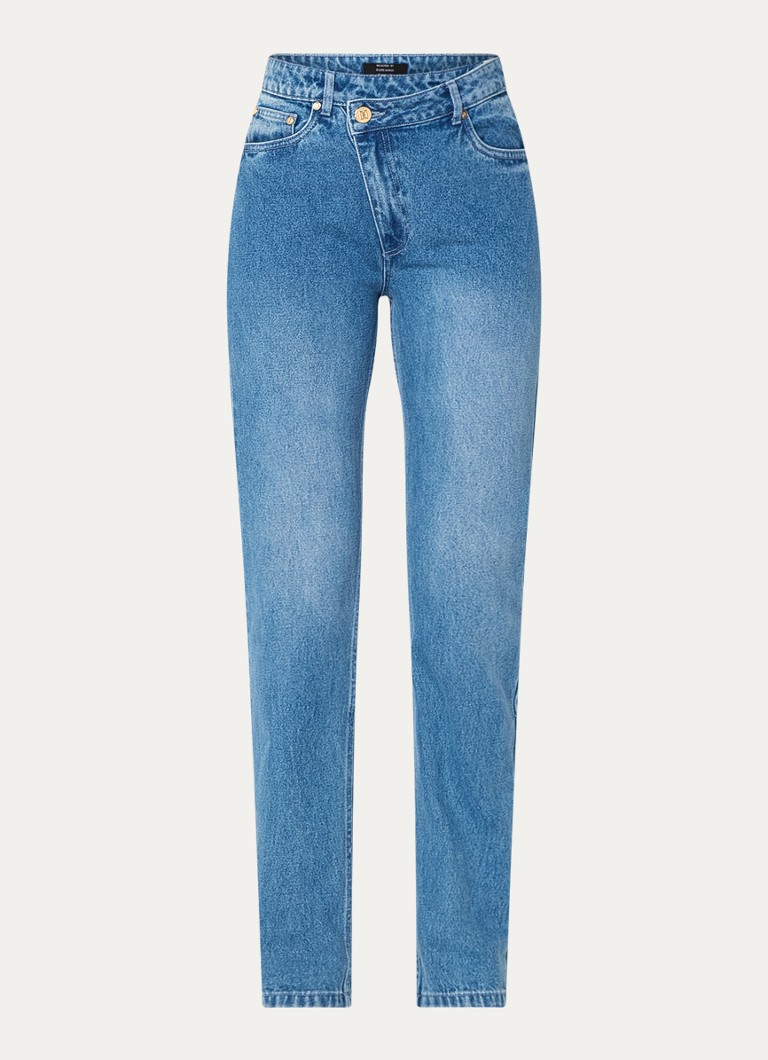 Jean NIKKIE Darien taille haute, coupe droite, délavage moyen