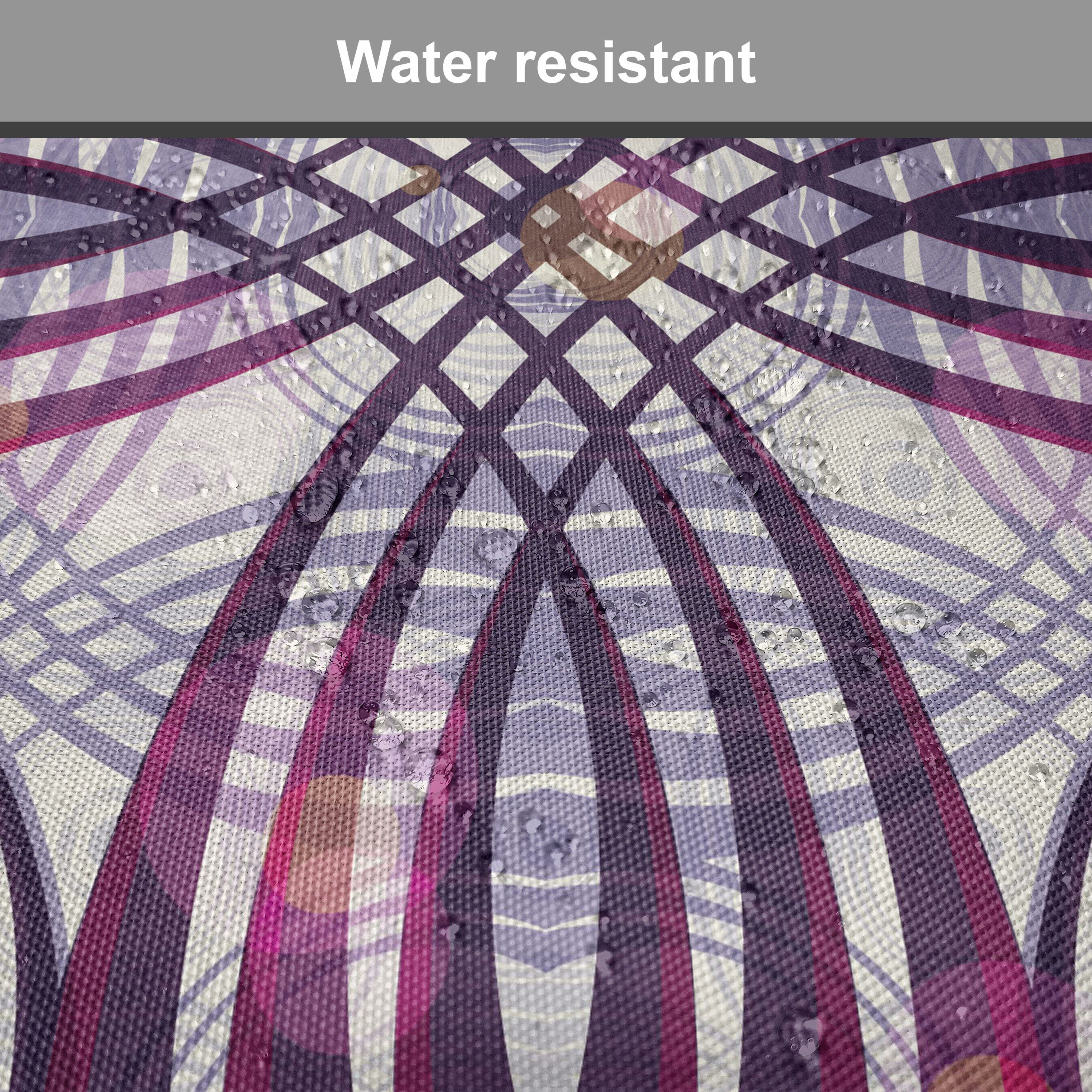 Abakuhaus Stuhlkissen Dekoratives wasserfestes Kissen mit Riemen für Küchensitze, Jahrgang Geometrische Streifen Kreis