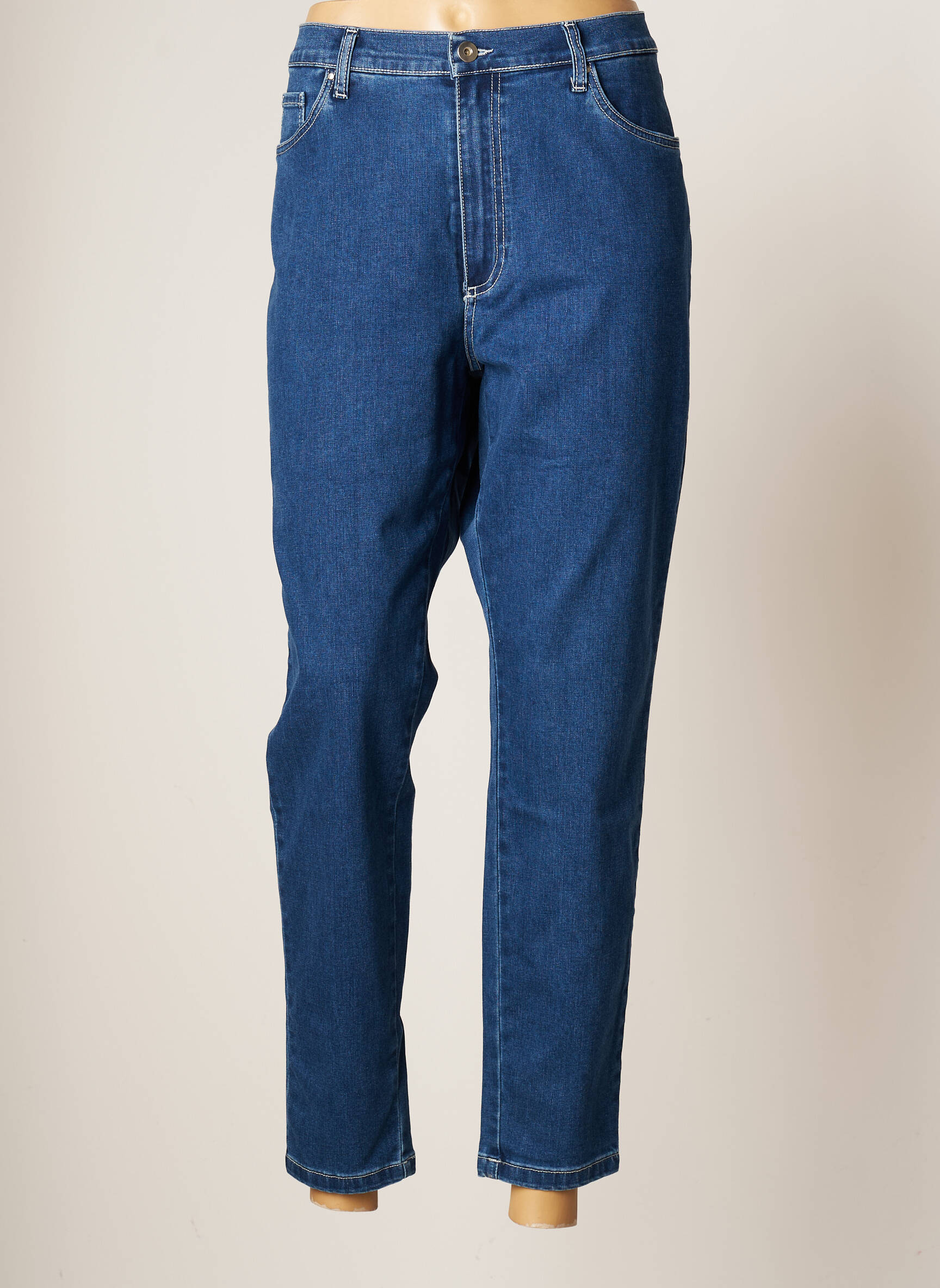Lcdn Jeans Coupe Slim Femme couleur bleu