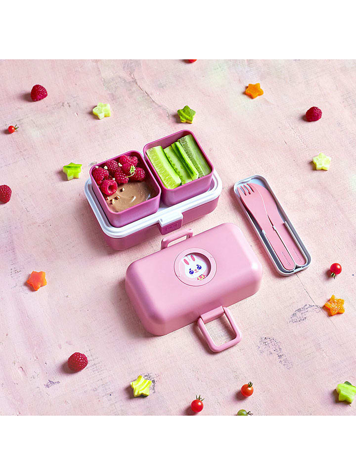 Monbento 7tlg, Lunch-Set in Rosa/ Pink günstig kaufen onesize