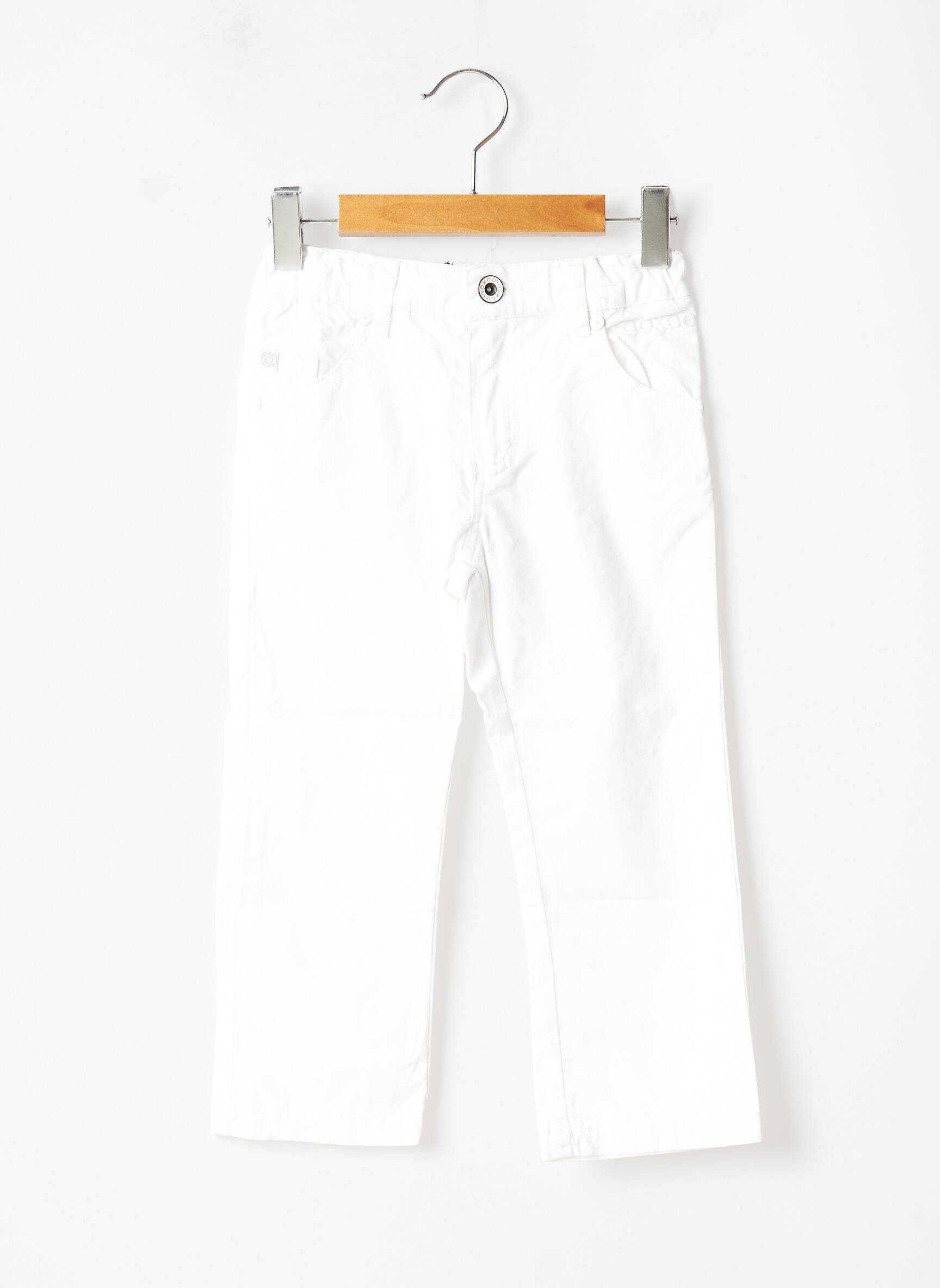 Ooxoo Pantalons Droits Enfant couleur blanc