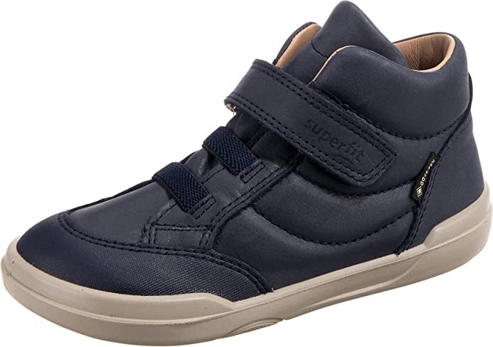 SUPERFIT Jungen Halbschuhe blau Stiefelette Leder - SUPERFREE