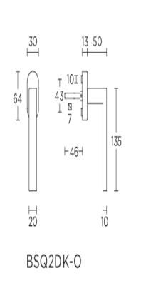 Formani 1503D036IGXX0 BASICS BSQ2-DK-O vrtljivo-nagibni okov, nezaklepljiv, PVD bronasta