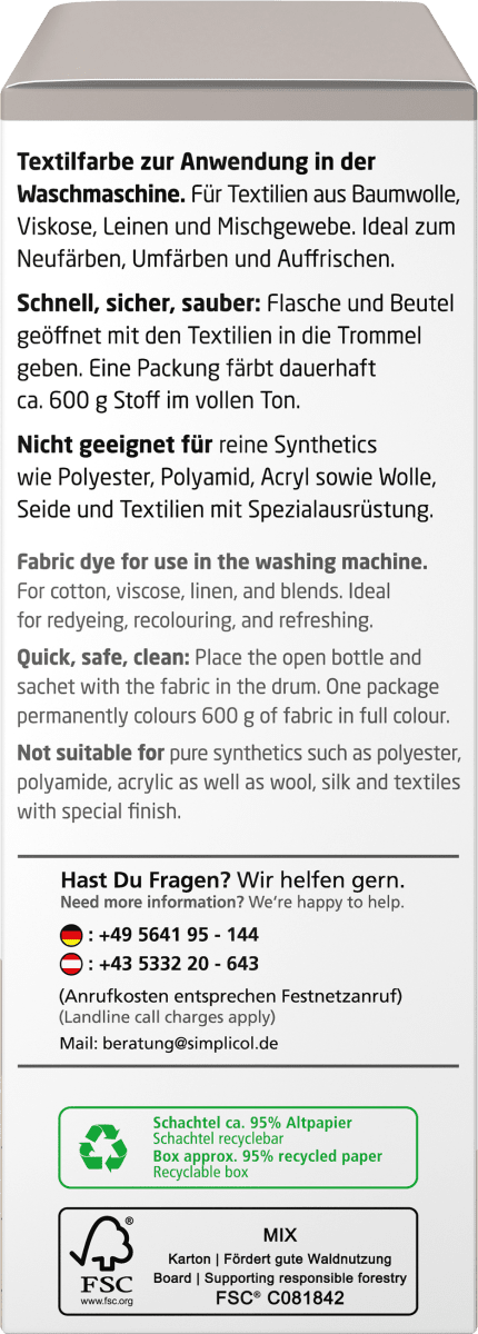 Textilfarbe intensiv Eiskaffee-Braun, 1 St