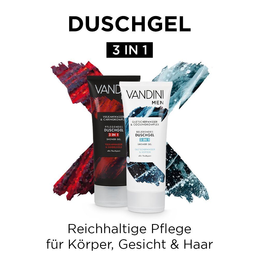 VANDINI Hautpflege-Set Geschenkset Men GLETSCHER & VULKAN, 1-tlg.