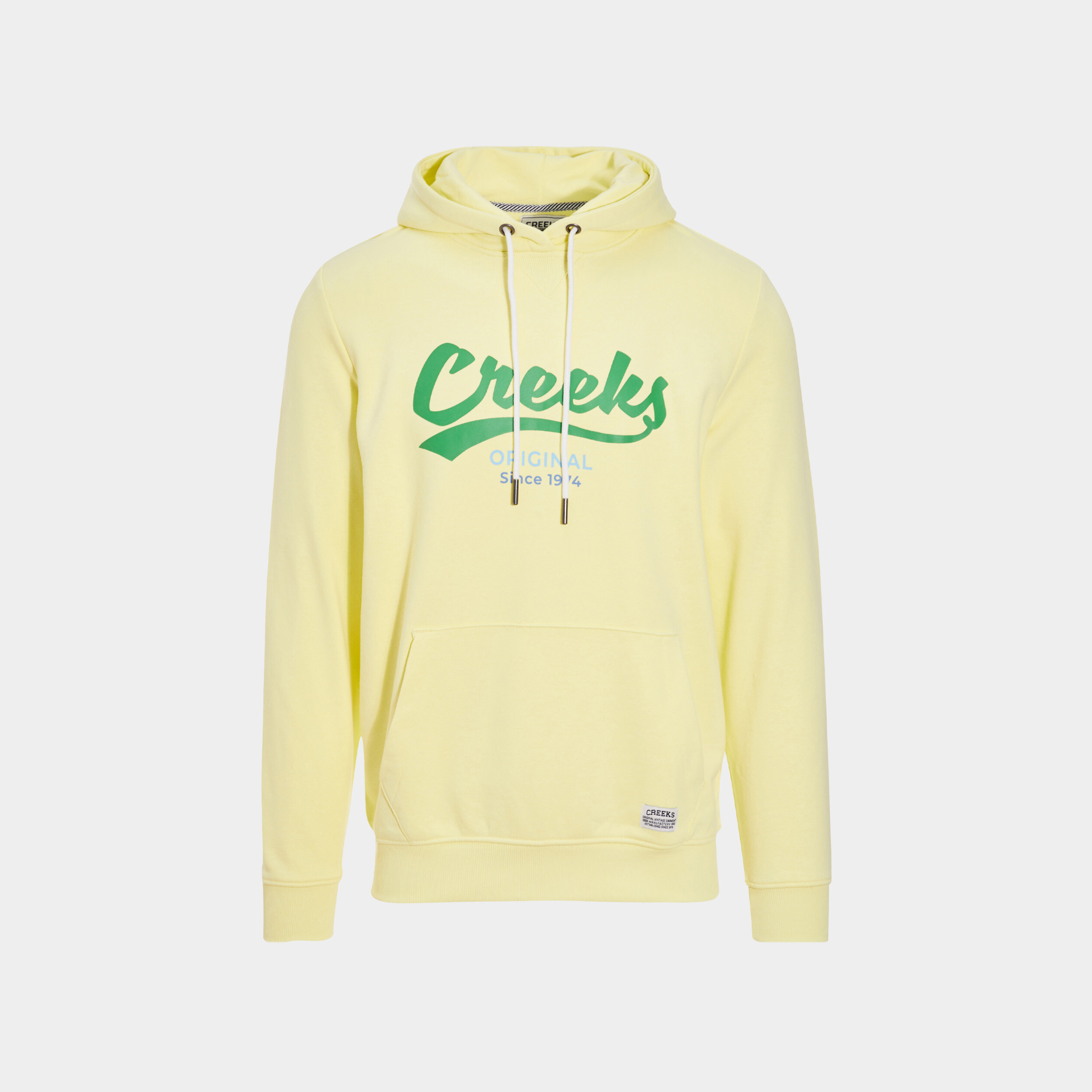 Sweat à capuche hoodie Creeks jaune homme | La Halle