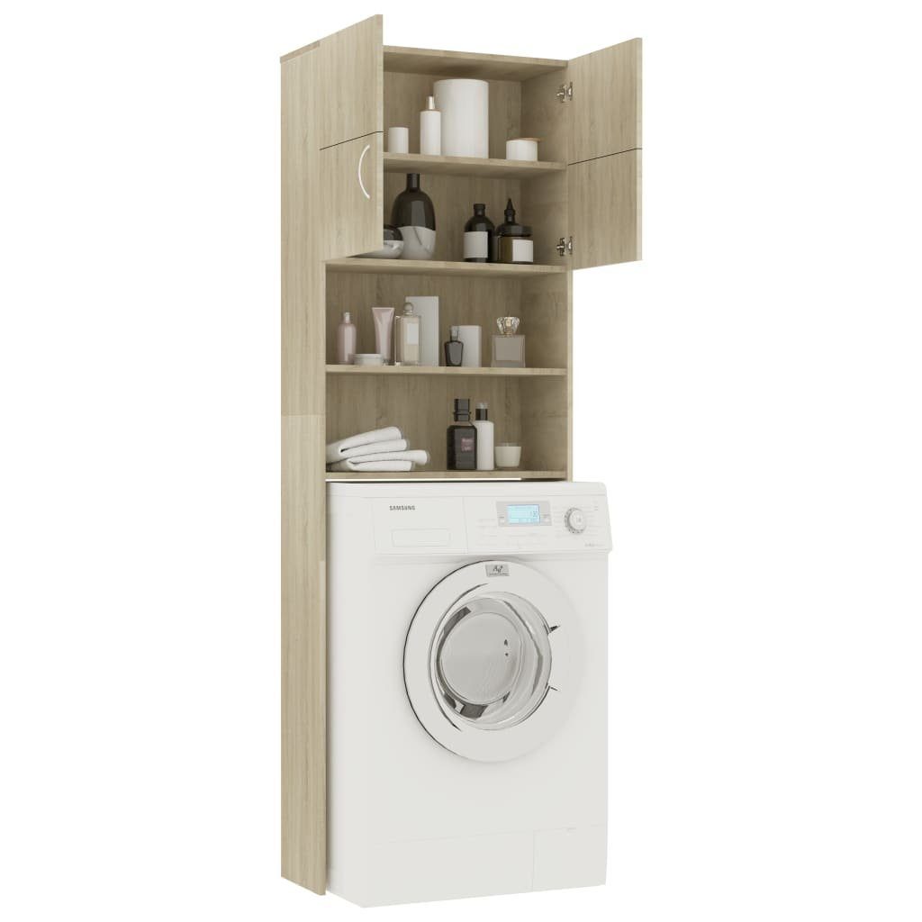vidaXL Waschmaschinenumbauschrank Waschmaschinenschrank Sonoma-Eiche 64x25,5x190 cm Holzwerkstoff